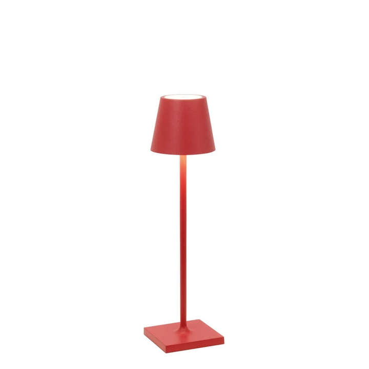 Poldina micro batterilampe / bordlampe, rød