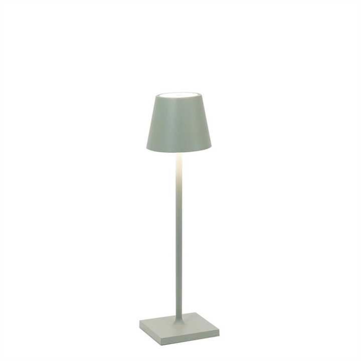 Poldina micro batterilampe / bordlampe, salviegrøn