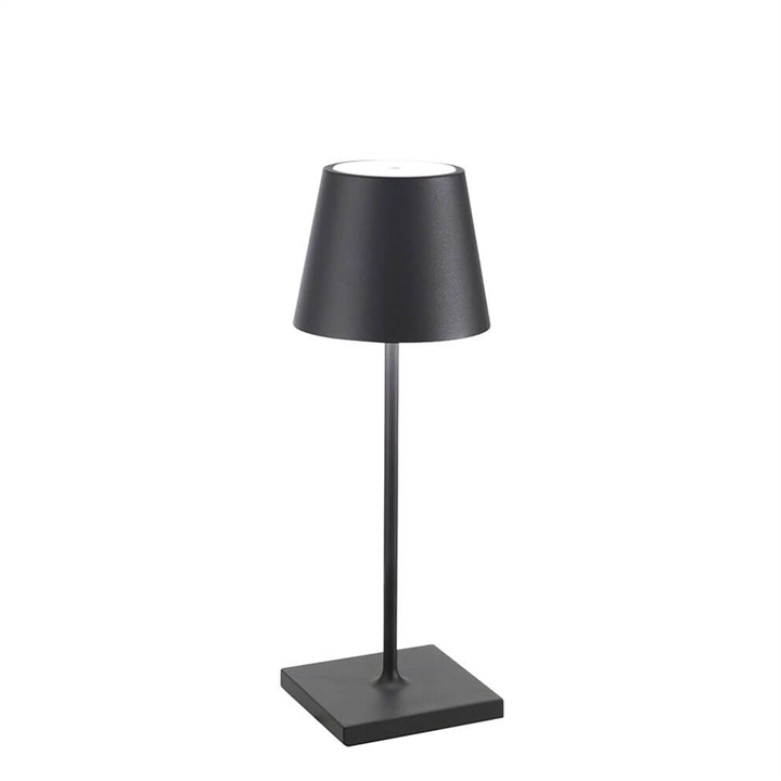 Poldina mini batterilampe / bordlampe, mørkegrå