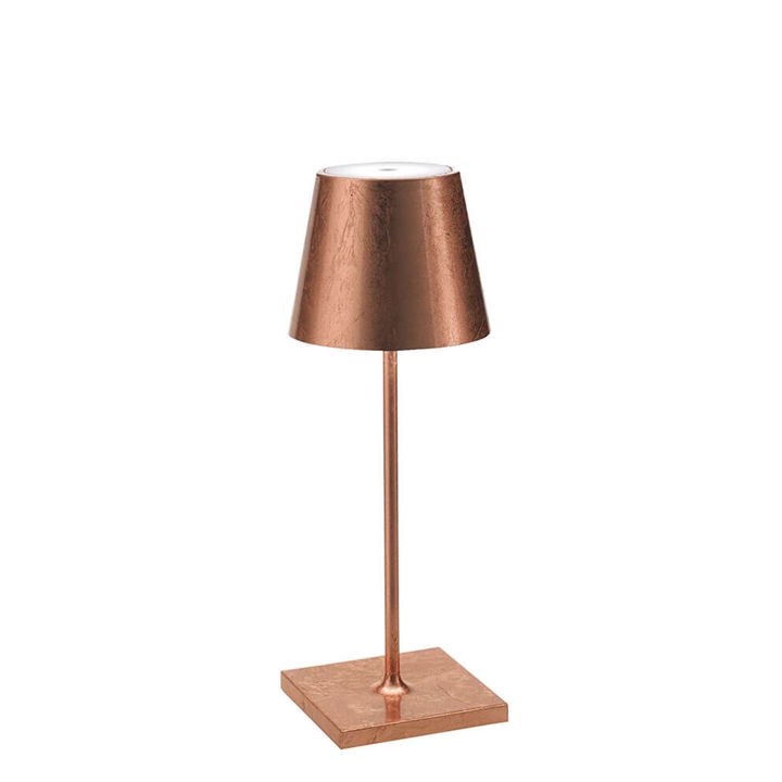 Poldina mini batterilampe / bordlampe, kobber