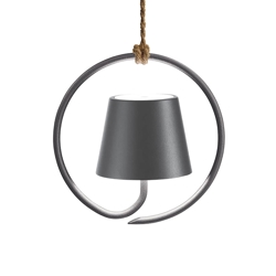 Poldina batterilampe / pendel, mørkegrå