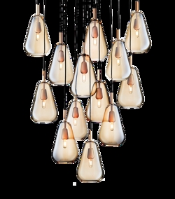 Anoli 13 pendel, nordic guld/guld