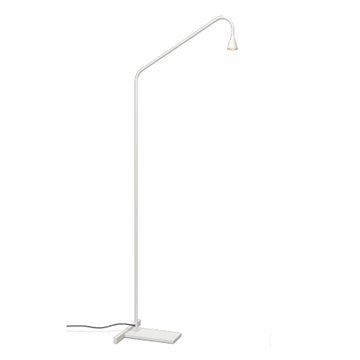 Austere gulvlampe, hvid