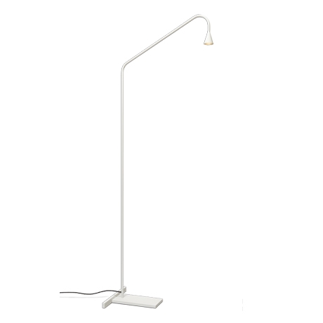 Austere gulvlampe, hvid