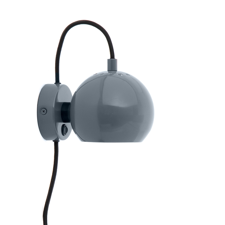 Ball væglampe, steel blue (limited)