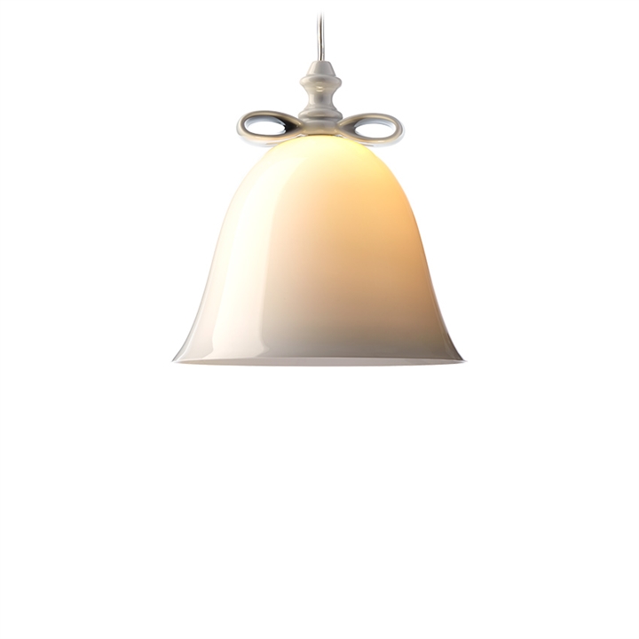 Bell Lamp pendel Large, hvid/hvid