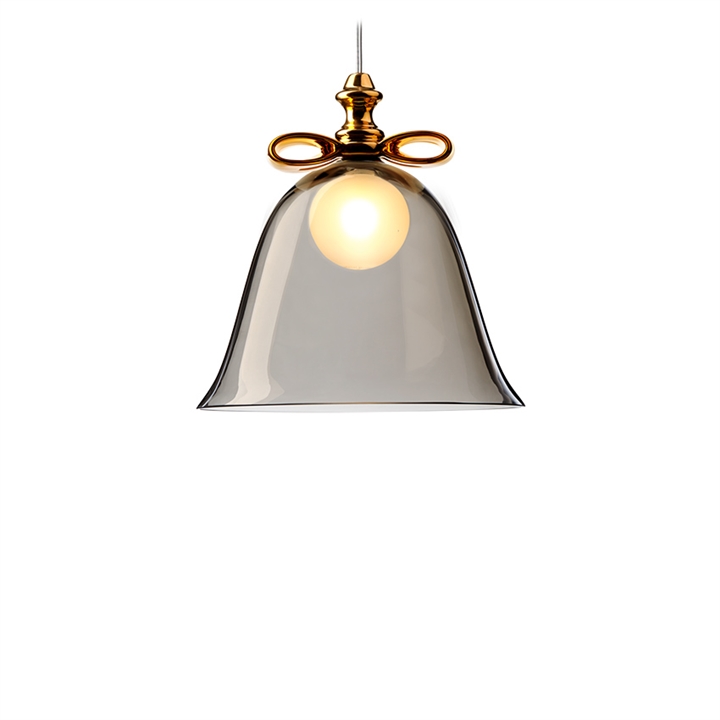 Bell Lamp Pendel Guld Smoke