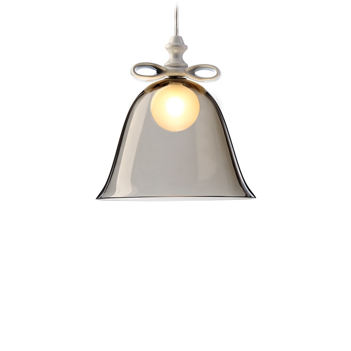 Bell Lamp pendel Large, hvid/smoke