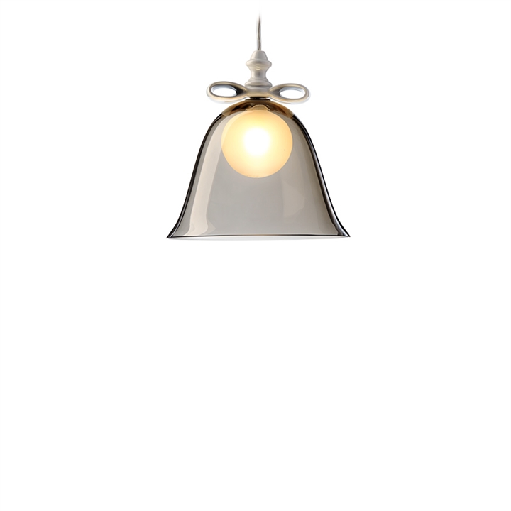 Bell Lamp pendel Small, hvid/smoke