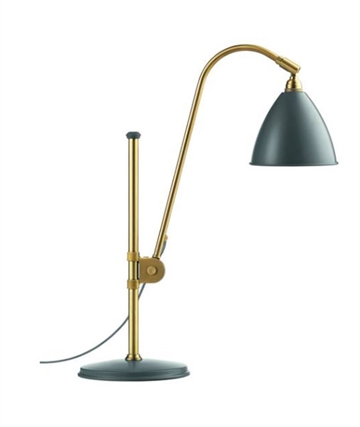 Bestlite BL1 bordlampe, messing/grå