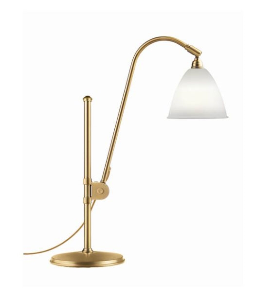 Bestlite BL1 bordlampe, messing/porcelæn