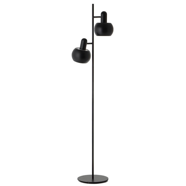 BF 20 double gulvlampe, mat sort