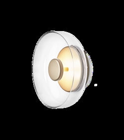 Blossi væglampe Ø23, nordic guld/klar