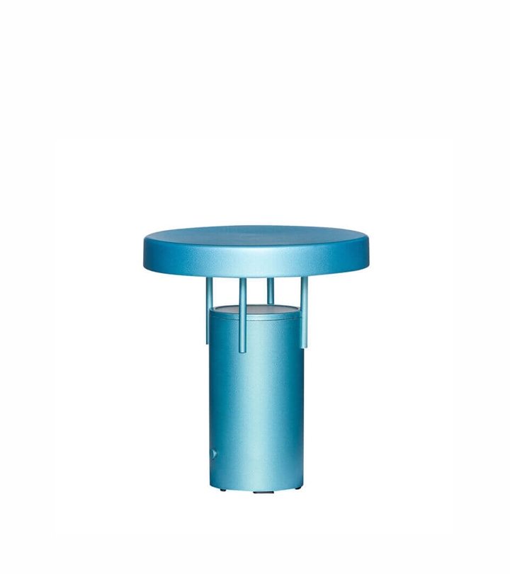 BringMe Portable Mini bordlampe / batterilampe, metallic turquoise