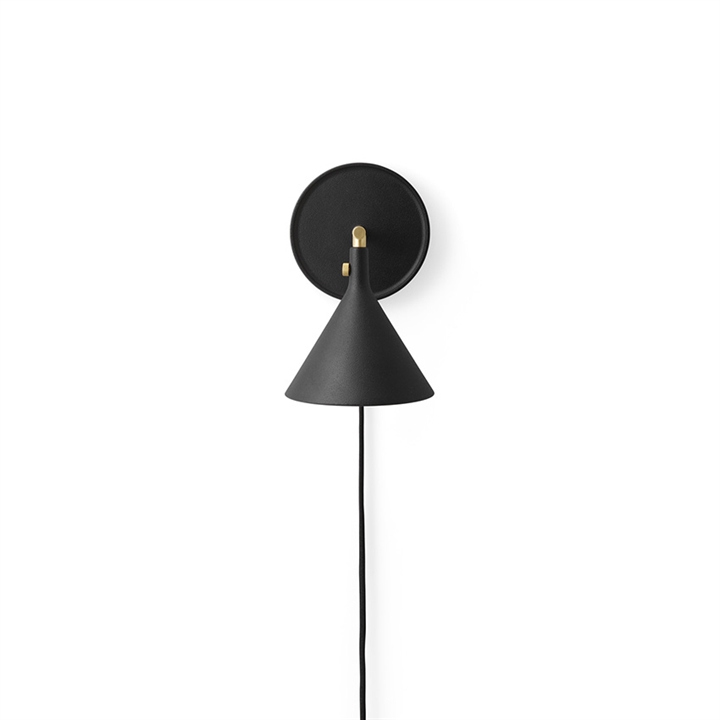 Cast Sconce væglampe m/dæmper, sort