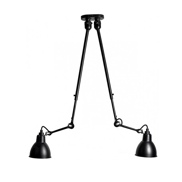 Lampe Gras No 302 Double loftlampe, sort