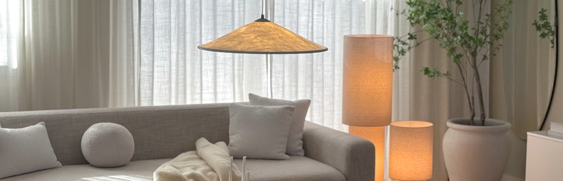 Japandi lamper hos Linda fra @home_by_juul | Se udvalget hos Lamper.dk