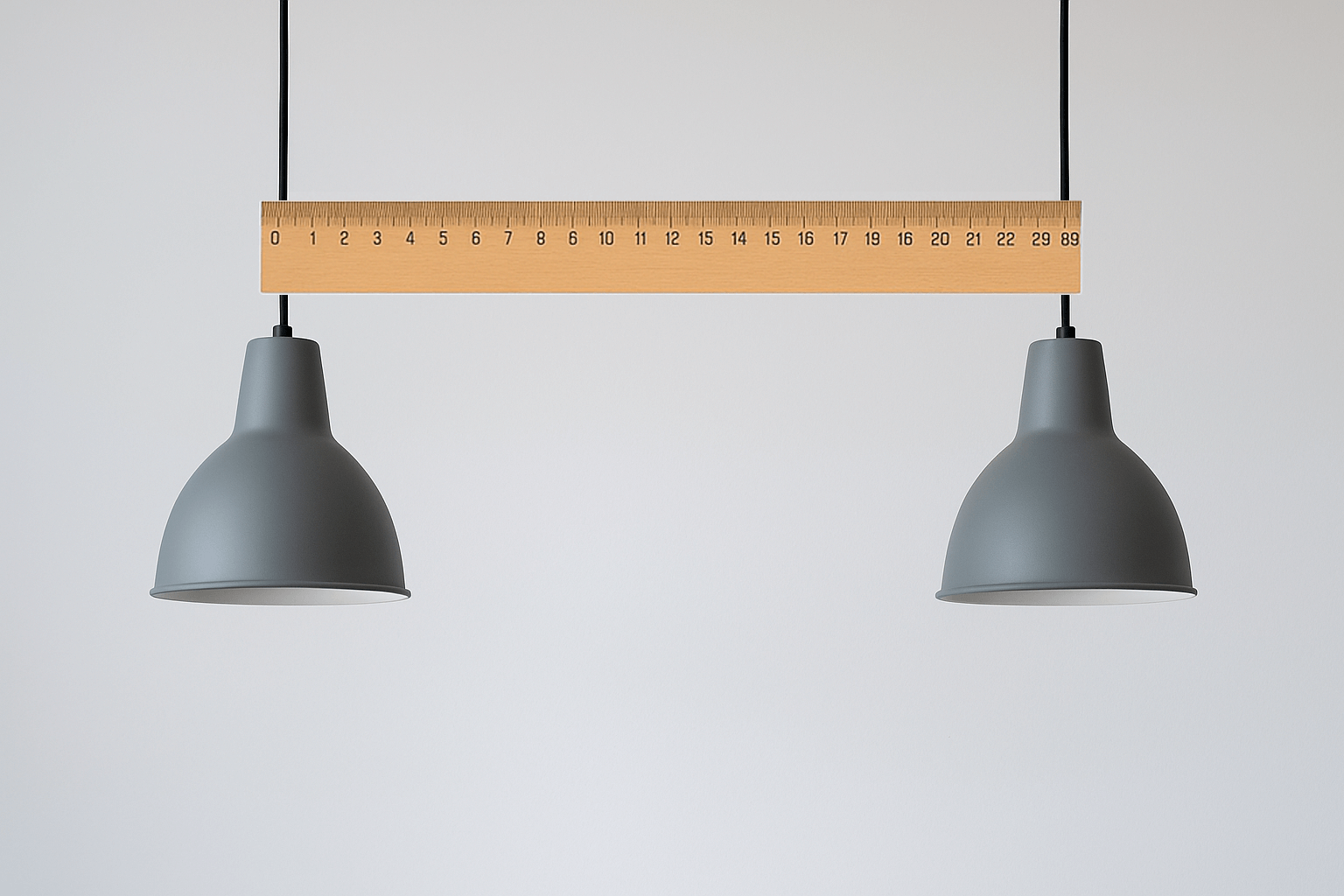 Hvor langt skal lamper hænge fra hinanden? Få svaret hos Lamper.dk