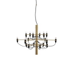 2097/18 lysekrone LED, messing