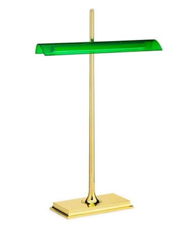 Goldman Bordlampe, messing/grøn