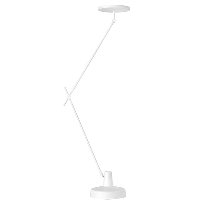 Arigato 2 loftlampe (lang arm), hvid