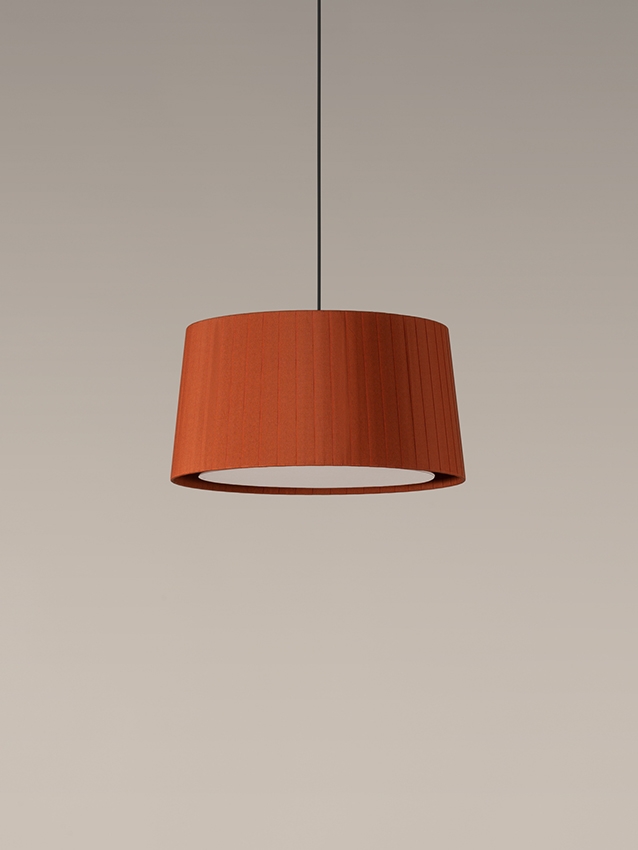 GT6 pendel Ø45, terracotta/sort/nikkel