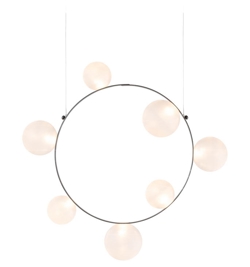 Hubble Bubble 7 pendel, frosted