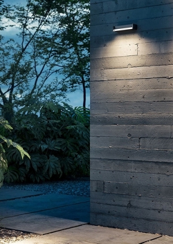 Slat One udendørs væglampe/loftlampe, antrasit