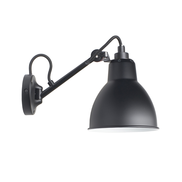 Lampe Gras No 104 væglampe, sort