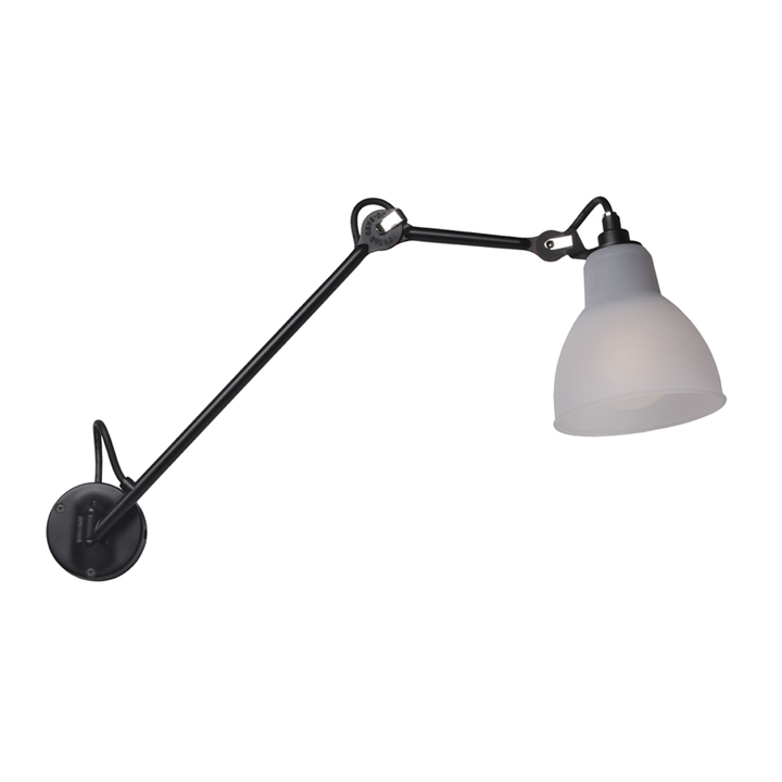 Lampe Gras No 122 Badeværelse væglampe, sort/polycarbonat