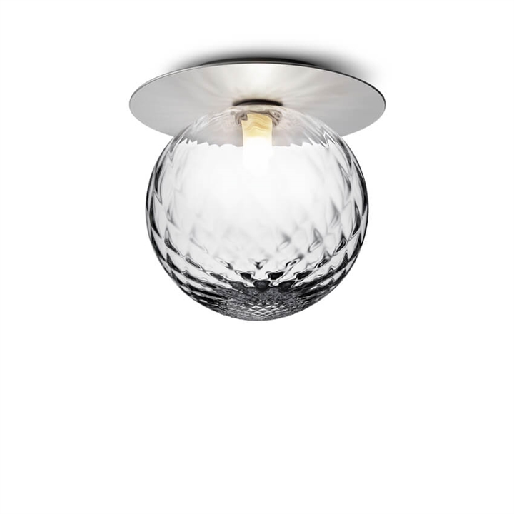 Liila 1 large væglampe / loftlampe IP44, light silver/klar