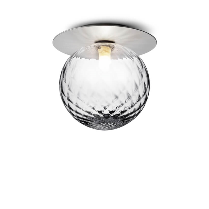 #2 - Liila 1 large væglampe / loftlampe IP44, light silver/klar