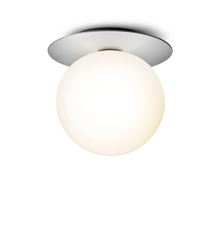 Liila 1 large væglampe / loftlampe IP44, light silver/opal