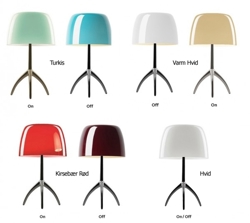 Lumiere bordlamper tændt/slukket