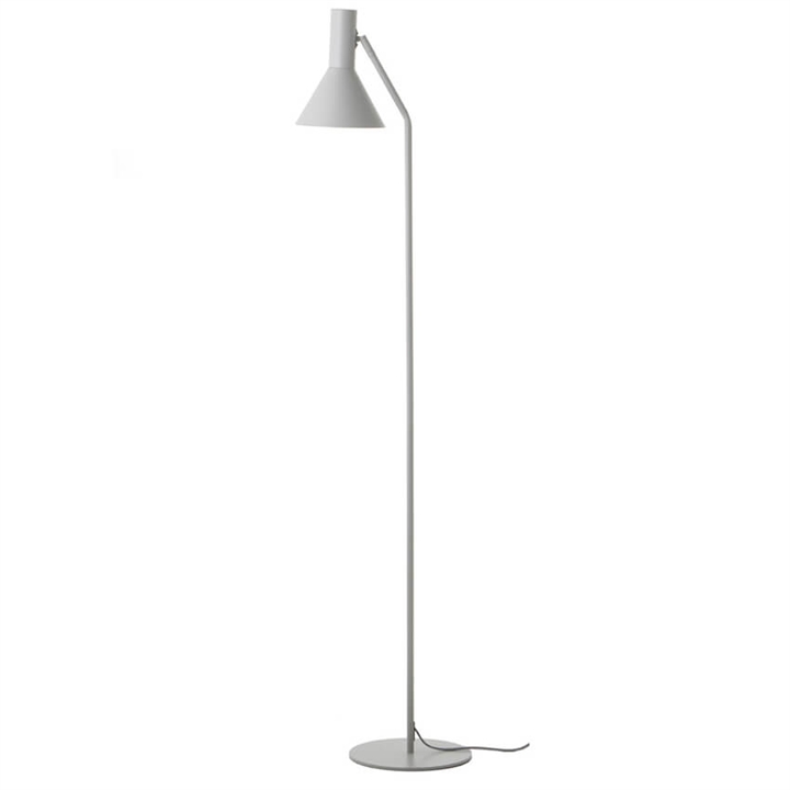 LYSS gulvlampe, mat lysegrå