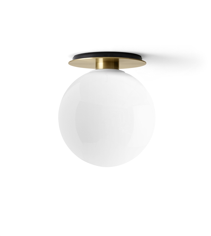 TR bulb loftlampe / væglampe, børstet messing/blank