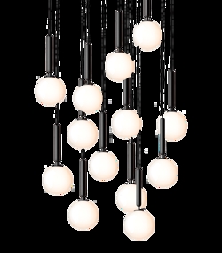 Miira 13 pendel, grå/opal