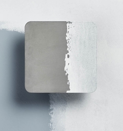 MimiCry square væglampe, natural clay