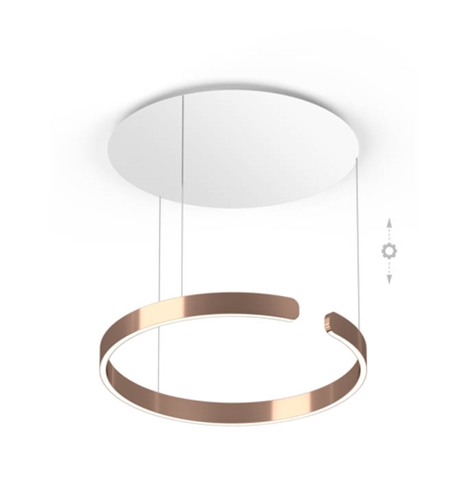 Occhio Mito Sospeso 60 move pendel, smal, air, rose gold