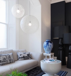 Random Light Pendel medium, hvid 