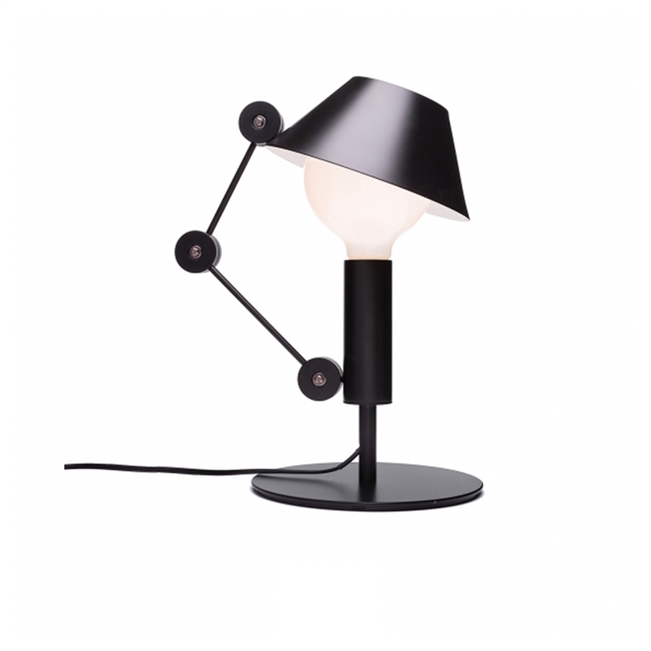 Mr. Light bordlampe, sort/hvid