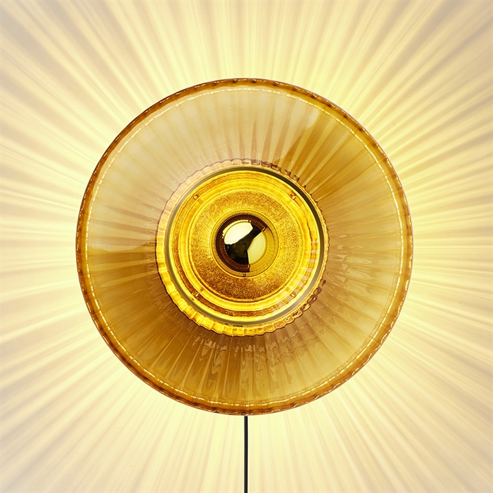 New Wave Optic XL Væglampe, amber