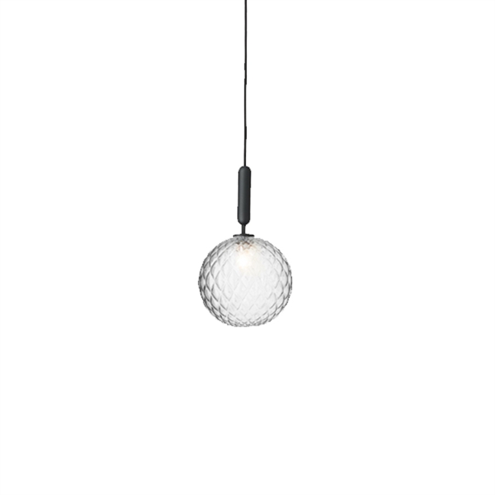 Nuura Miira 1 Large hængelampe 1 lyskilde grå/klar