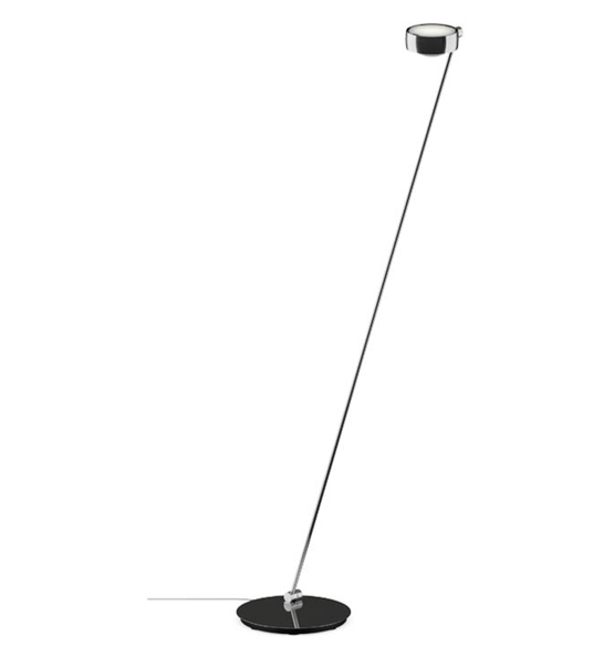 Occhio Sento lettura 160 gulvlampe, E, venstre, blank krom