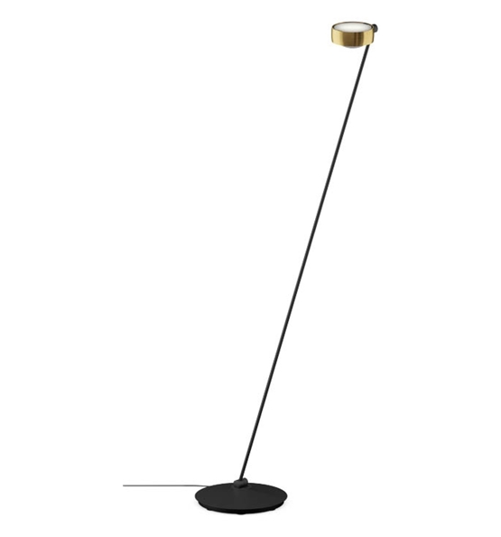 Occhio Sento lettura 160 gulvlampe, E, venstre, bronze/sort