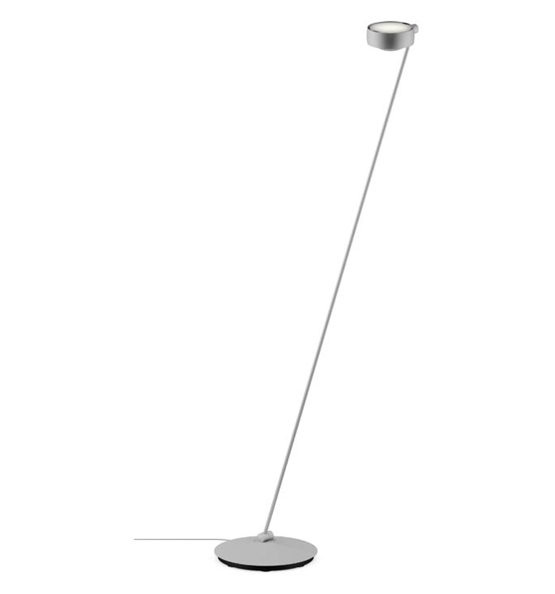 Occhio Sento lettura 160 gulvlampe, E, venstre, mat krom