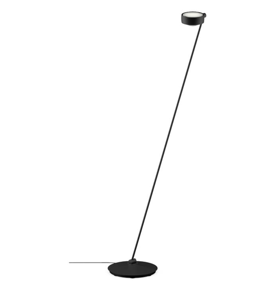 Occhio Sento lettura 160 gulvlampe, E, venstre, sort