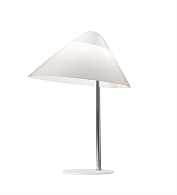 Opala Midi Bordlampe, Hvid