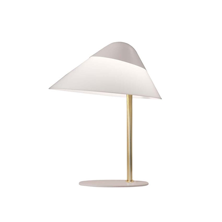Opala Mini bordlampe, messing/lysegrå