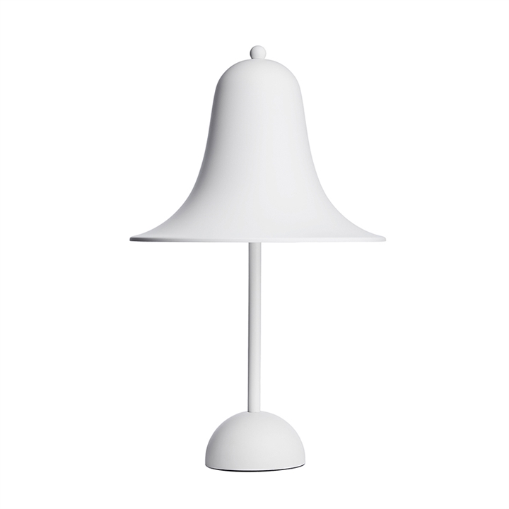 Pantop bordlampe, mat hvid